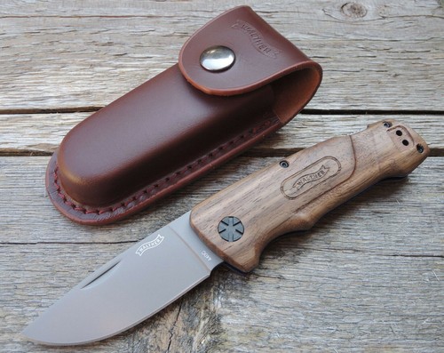 Walther messer bwk blue - messer, wood